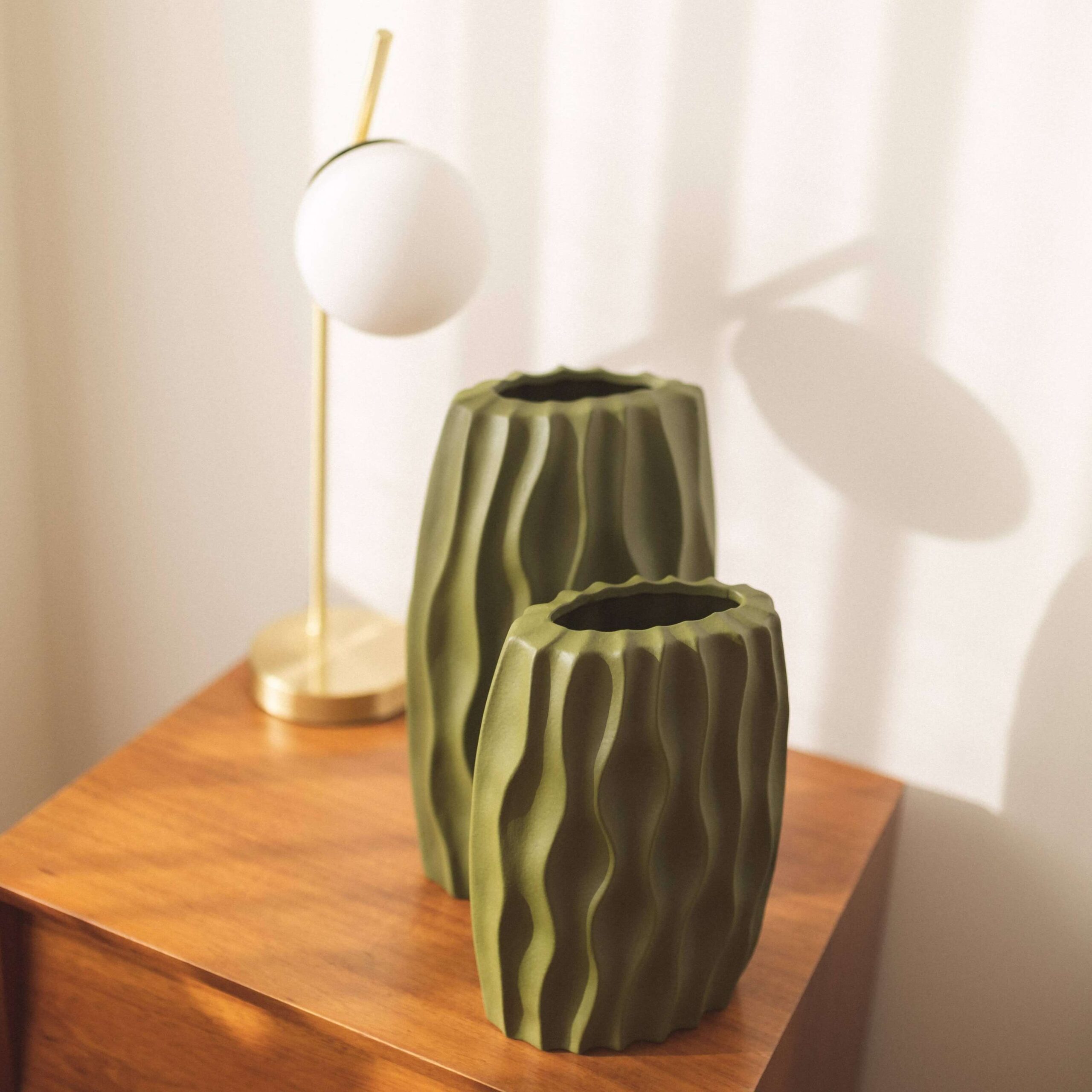 Vase en céramique Sidney vert