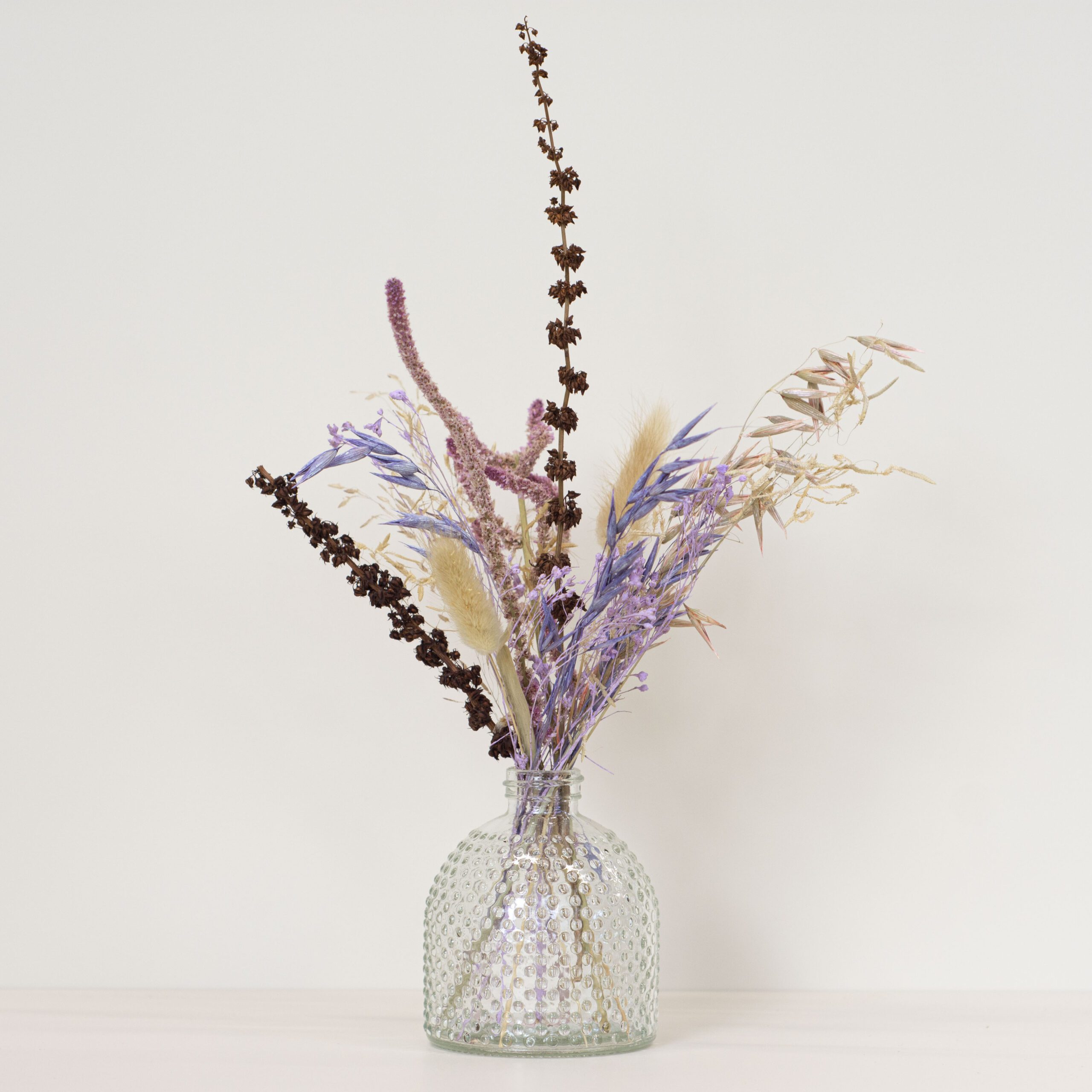 Fleurs séchées avec vase – Nomi