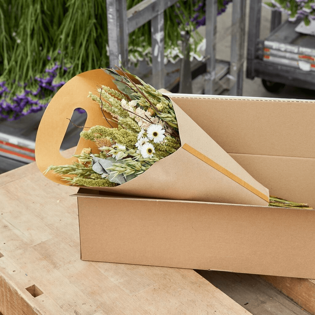 Bouquet sec en coffret cadeau – Naturel